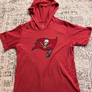 Mens Red Short Sleeved Shirt | Tampa Bay Buccaneers | Tom Brady #12